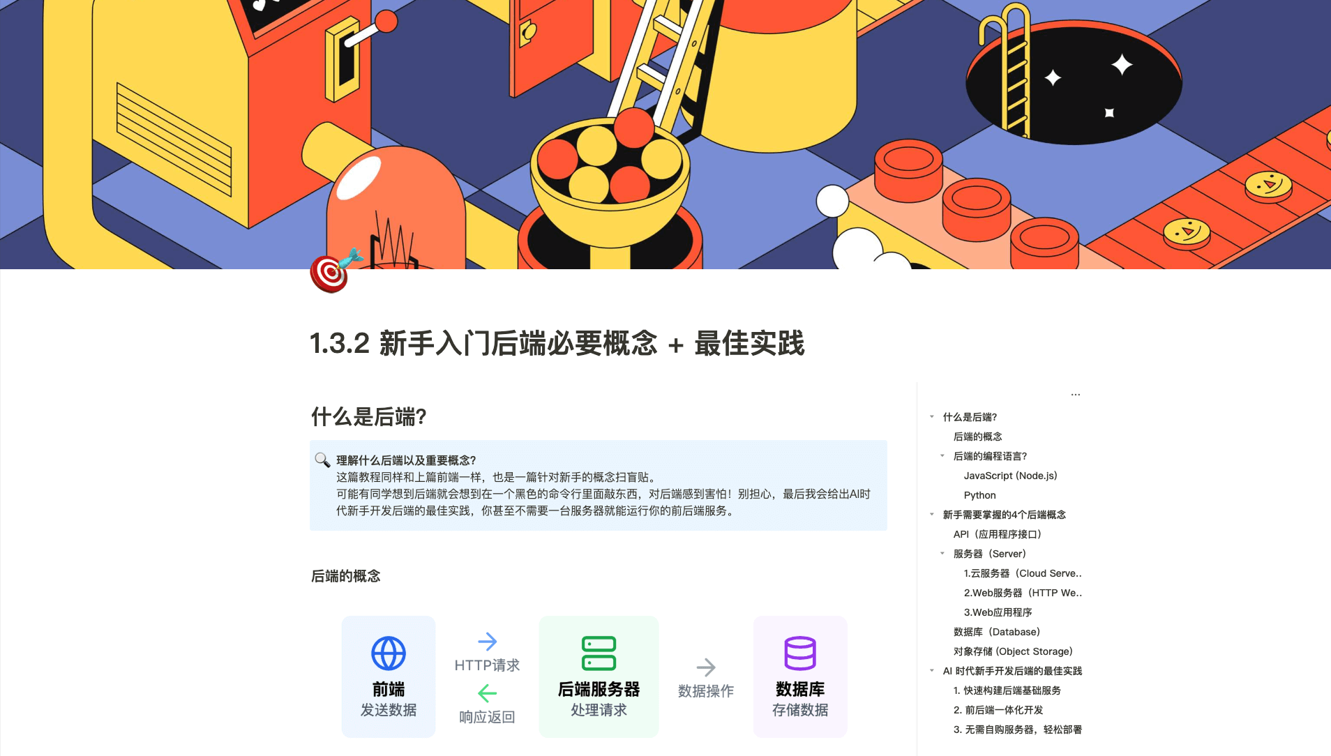 新手入门后端必要概念 + 最佳实践